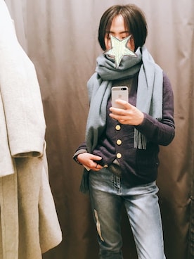 「APM Monacoのアイテム（リング）」を使った、🥘Achernarx🦉さん（レディース・161cm）の冬コーディネート