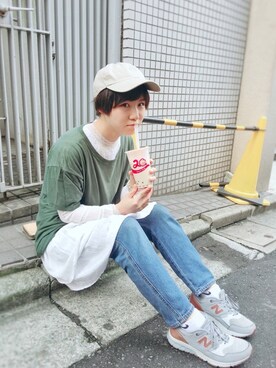 光永さん（レディース・159cm）の夏コーディネート