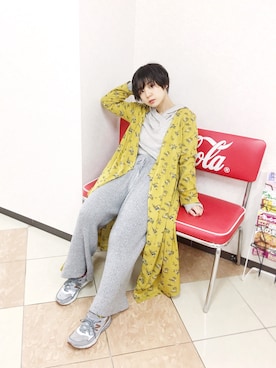「アイテム（イヤリング）」を使った、光永さん（レディース・159cm・20代）の秋コーディネート