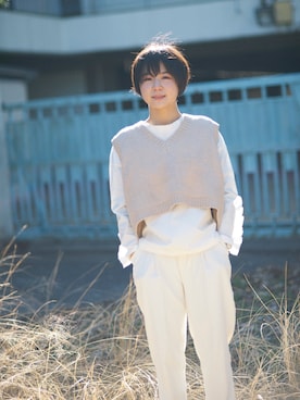 光永さん(レディース・159cm)の冬コーディネート