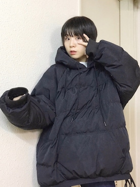 「アイテム（ダウンジャケット/コート）」を使った、光永さん（レディース・159cm・20代）の冬コーディネート