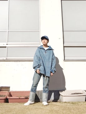 光永さん（レディース・159cm）の冬コーディネート