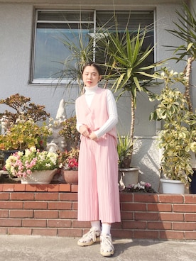 「フリマ」｜「アイテム（その他）」を使った、光永さん（レディース・159cm）の冬コーディネート