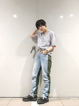 「MINELAL（ミネラル）のアイテム」を使った、光永さん（レディース・159cm）の夏コーディネート