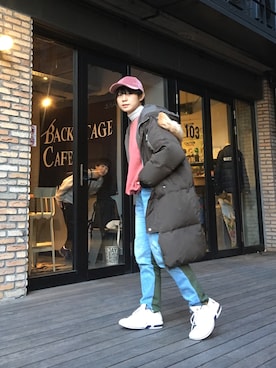 光永さん（レディース・159cm）の冬コーディネート