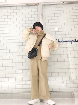 光永さん（レディース・159cm）の冬コーディネート