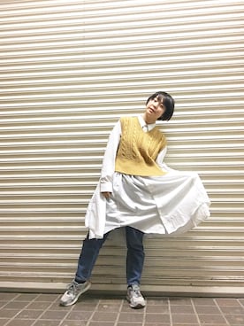 光永さん（レディース・159cm）の冬コーディネート