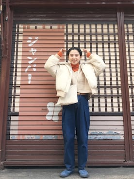 光永さん(レディース・159cm)の春コーディネート