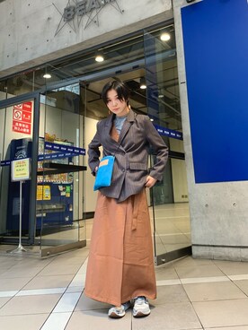 光永さん（レディース・159cm）の秋コーディネート