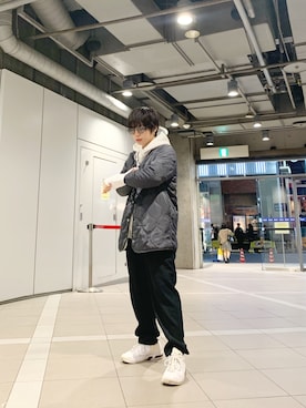 「Panamaboy（パナマボーイ）のアイテム（パンツ）」を使った、光永さん（レディース・159cm）の冬コーディネート