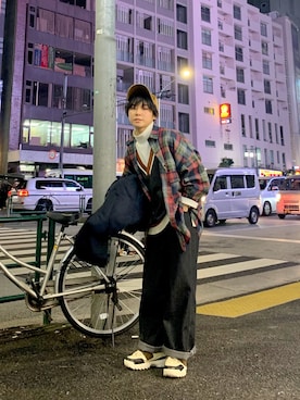 光永さん(レディース・159cm)の冬コーディネート