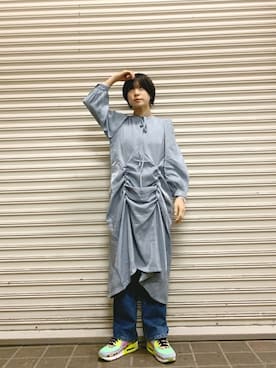 「水色」｜「アイテム（ワンピース/ドレス）」を使った、光永さん（レディース・159cm）の春コーディネート
