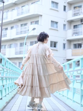 「グリッター」｜「アイテム（その他シューズ）」を使った、光永さん（レディース・159cm）の夏コーディネート