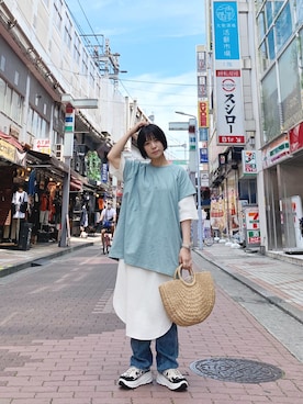 光永さん(レディース・159cm)の夏コーディネート