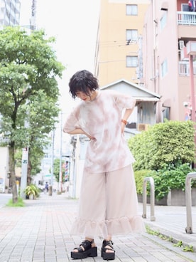 光永さん（レディース・159cm）の夏コーディネート