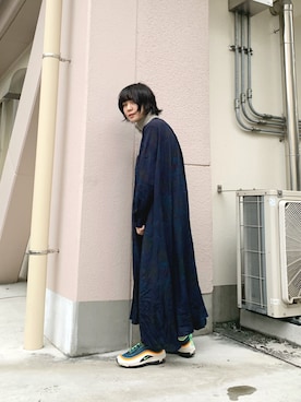 「STOF（ストフ）のアイテム（ワンピース/ドレス）」を使った、光永さん（レディース・159cm）の秋コーディネート