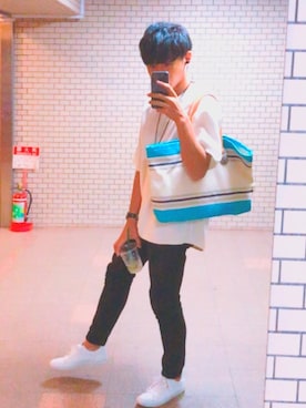 「WILL（ウィル）のアイテム（バッグ）」を使った、muroさん（メンズ・171cm）の夏コーディネート