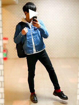 「アイテム（スマホグッズ）」を使った、muroさん（メンズ・172cm）の冬コーディネート