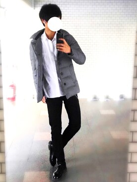 「アイテム（ウォレットチェーン）」を使った、muroさん（メンズ・172cm）の秋コーディネート