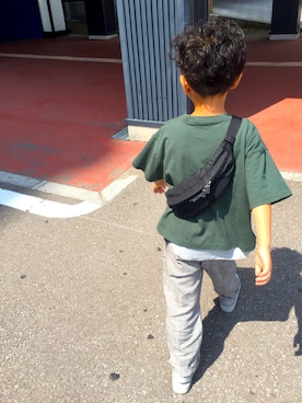 「5歳」｜「アイテム（ボディバッグ/ウエストポーチ）」を使った、せ  い  じ  さん（キッズ・110cm）の夏コーディネート