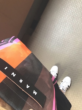 「adidas（アディダス）の《メルマガ掲載》adidas アディダス SUPERSTAR スーパースター C77124  WHT/CBK/WHT（スニーカー、ホワイト系）」を使った、marrrinさん（レディース・153cm）の春コーディネート