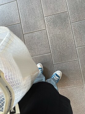 「CONVERSE（コンバース）のCONVERSE コンバース オールスター US カラーズ OX ALL STAR US COLORS OX（スニーカー、ブルー系）」を使った、marrrinさん（レディース・153cm）の夏コーディネート