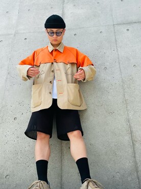 「no.（ナンバー）のアイテム」を使った、りーたさん（メンズ・169cm）の春コーディネート