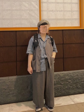「GREGORY（グレゴリー）のアイテム（その他）」を使った、楊さん（レディース・157cm）の春コーディネート