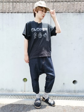 「SLOPER（スローパー）のアイテム」を使った、すいさん（レディース・154cm）の春コーディネート