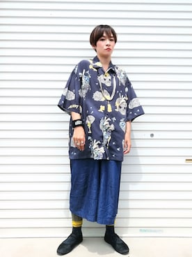 「SILVER BULLET（シルバーバレット）のアイテム」を使った、すいさん（レディース・154cm）の夏コーディネート