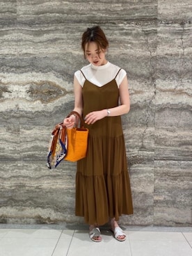 山崎　亜也里さん（レディース・165cm）の夏コーディネート