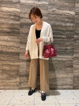 山崎　亜也里さん（レディース・165cm）の秋コーディネート