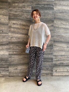 山崎　亜也里さん（レディース・165cm）の春コーディネート