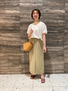 山崎　亜也里さん（レディース・165cm）の夏コーディネート