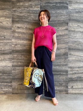 山崎　亜也里さん（レディース・165cm）の夏コーディネート