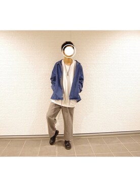 「unrelaxing（アンリラクシング）のアイテム（スウェット）」を使った、RYONさん（メンズ・178cm）の冬コーディネート