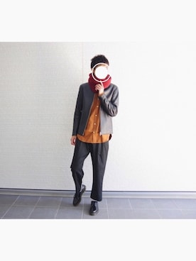 「秋コーデ？」｜RYONさん（メンズ・178cm）の冬コーディネート