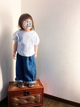 「こどもの日」｜「アイテム（デニムパンツ）」を使った、coha-chan2さん（キッズ・80cm）の春コーディネート