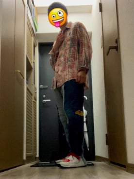 「TESSHINのアイテム（シャツ/ブラウス、その他）」を使った、てるさん（メンズ・180cm）の春コーディネート