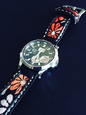 「着物」｜「アイテム（腕時計）」を使った、47Ronin Watch Strapsさん（メンズ・177cm）の夏コーディネート