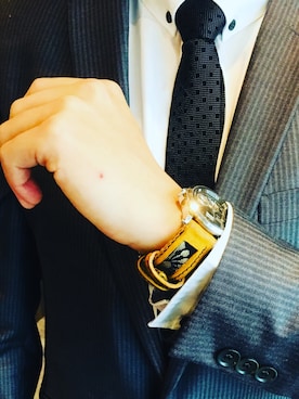 「時計ベルト」｜47Ronin Watch Strapsさん（メンズ・177cm）の夏コーディネート