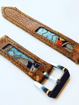 「着物生地」｜47Ronin Watch Strapsさん（メンズ・177cm）の夏コーディネート