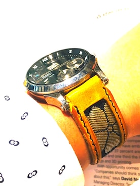 「着物生地」｜47Ronin Watch Strapsさん（メンズ・177cm）の秋コーディネート