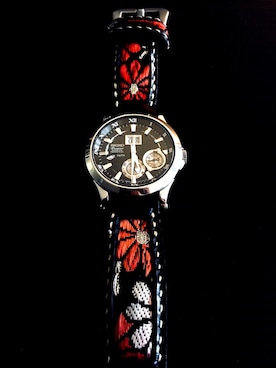 「着物生地」｜47Ronin Watch Strapsさん（メンズ・177cm）の秋コーディネート