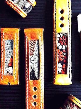 「着物生地」｜47Ronin Watch Strapsさん（メンズ・177cm）の秋コーディネート