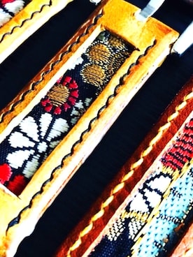 「着物生地」｜47Ronin Watch Strapsさん（メンズ・177cm）の秋コーディネート