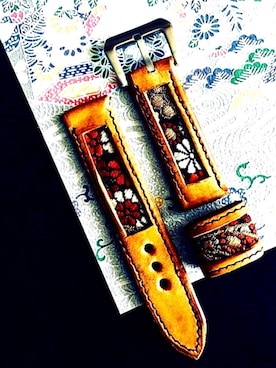 「着物生地」｜47Ronin Watch Strapsさん（メンズ・177cm）の秋コーディネート