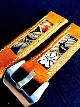 「着物生地」｜47Ronin Watch Strapsさん（メンズ・177cm）の秋コーディネート
