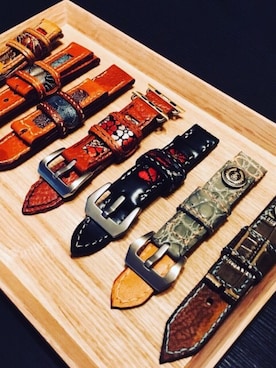 「時計ベルト」｜47Ronin Watch Strapsさん（メンズ・177cm）の秋コーディネート