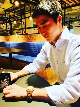 「スーツコーデ」｜47Ronin Watch Strapsさん（メンズ・177cm）の秋コーディネート